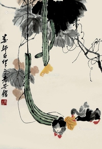 娄师白     丝瓜小鸭