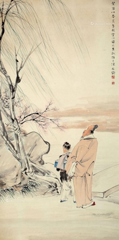 李芳园     1933年作 赏春图