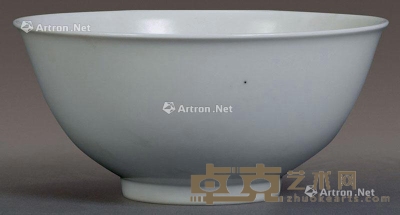 清 素白釉碗 直径16cm
