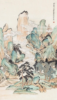 陆小曼     山水