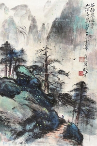 黎雄才     山水