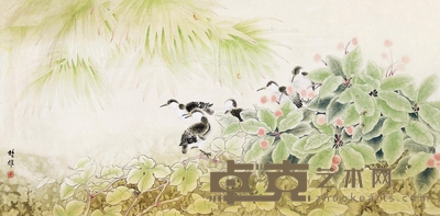 方楚雄 花鸟 130×65cm