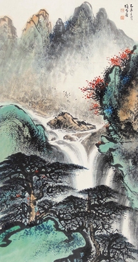 黎雄才     山水