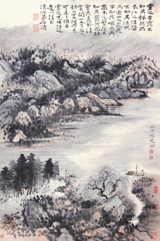 石涛     山水