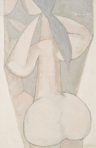1964年作 镜中青年 油彩 画布