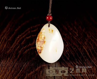 新疆和田玉籽料一帆风顺 4.1×3.0×1.5cm独籽;重23g
