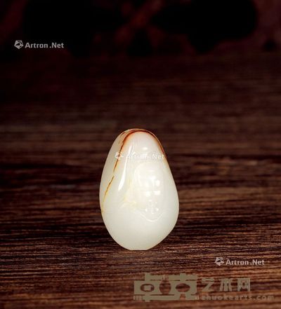 新疆和田玉籽料观音 3.4×2.2×1.5cm独籽；重15g