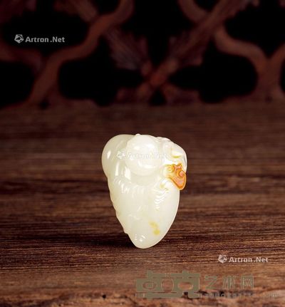 新疆和田玉籽料事事如意 3.7×2.8×2.0cm;重24g