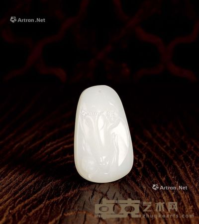 新疆和田玉籽料观音挂件 4.9×3.0×1.0cm；重29g