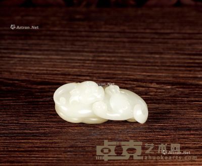 新疆和田玉籽料瑞兽 5.5×2.8×2.2cm；重42g