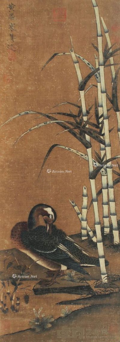 黄居寀 花鸟 132×47cm