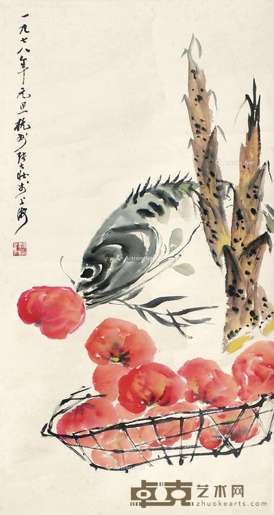 张大壮 鱼 89×48cm