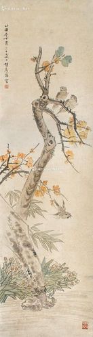朱梦庐 花鸟