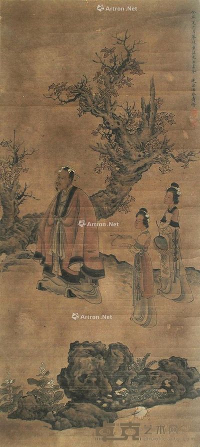 潘恭寿 人物 119×53cm