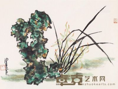 陈佩秋 花卉 50×65cm