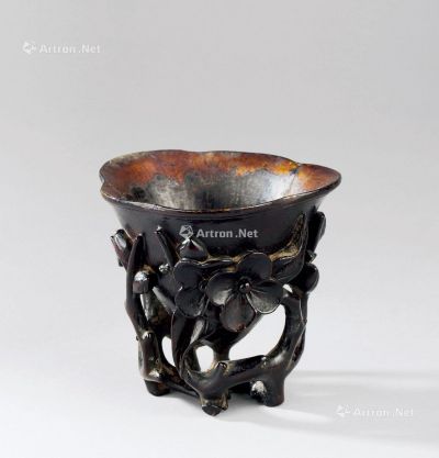 清代（1644～1911） 大漆梅花杯