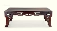 红木拐子龙纹长方桌