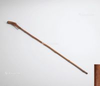 清代（1644～1911） 石农生题竹根拐杖