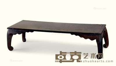 清代（1644～1911） 嵌瘿木琴桌 长106.5cm；宽41cm；高28cm