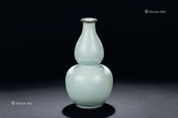 清代（1644-1911年） 青釉葫芦瓶