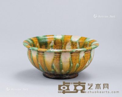 唐代（618-907年） 三彩碗 直径14.2cm；高6.3cm