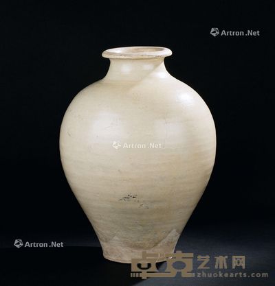 唐代（618-907年） 白釉壶 高39.8cm