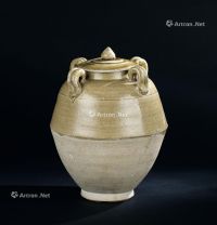 晋代（266-420年） 越窑四系盖罐