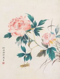 陆抑非 花卉