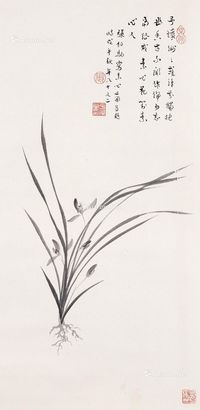 张伯驹 兰花