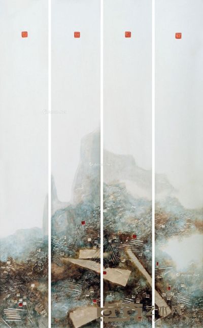 丹培拉千年的呼唤瓷板 115×80cm
