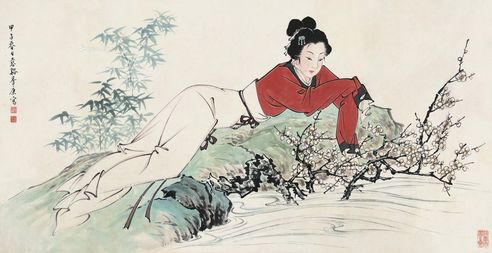 季康 仕女图