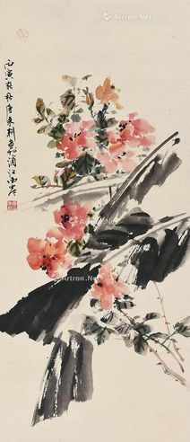 唐秉耕 花卉蕉叶