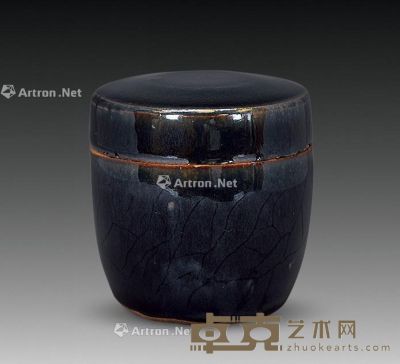 黑釉盖罐 直径6cm；高6.3cm