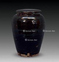 山西窑黑釉盖罐
