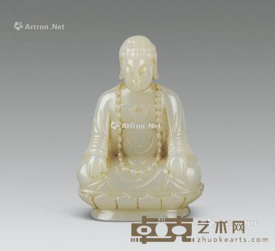 清 和田白玉释迦牟尼 高7.3cm