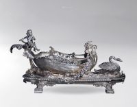 约1880年 欧式镀银中央桌装饰摆件