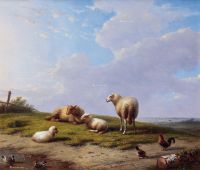 弗朗茨·范·塞弗多克 羊和小鸭