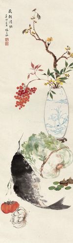 张大壮 岁朝清供