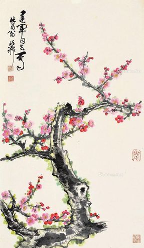 谢稚柳 红梅图