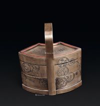 海纳百川铜提盒（颜料盒）
