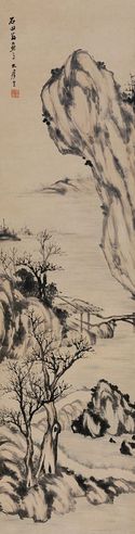 宣鼎 拟石田笔意