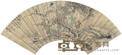 沙馥 孤山放鹤 17×52cm