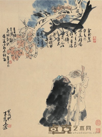 方增先 杜陵诗意 65×48cm