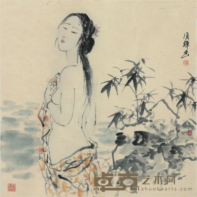 刘国辉 芳心谁诉 67×67cm