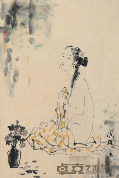 刘国辉 玉做卿卿
设色纸本 67×45cm