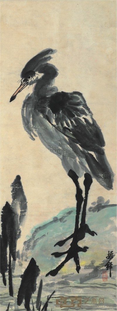 张振铎 在水之湄 37×99cm
