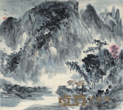 钱大礼 结庐人境 52×58cm