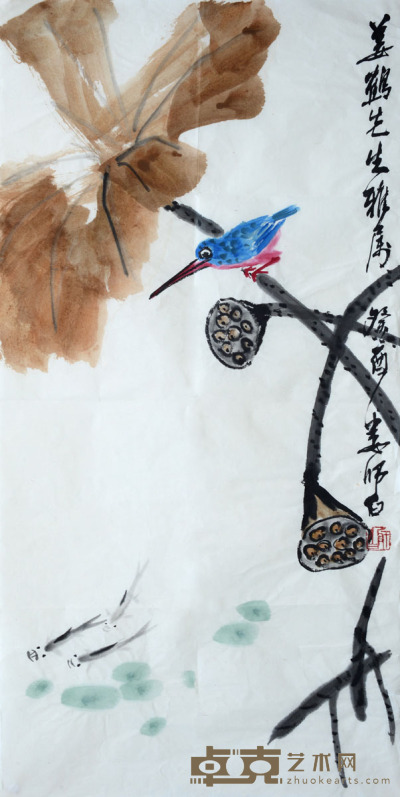 娄师白 花鸟 68×34.5 约2.1平尺