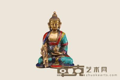 铜胎西藏佛造像 清中期 12×8