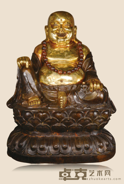 铜胎弥勒大佛像 北京藏家委托 120×86×70